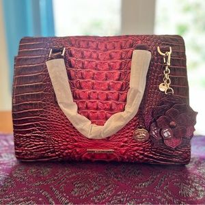Brahmin Rose Ombre Small Finley (Brand New with Tags)